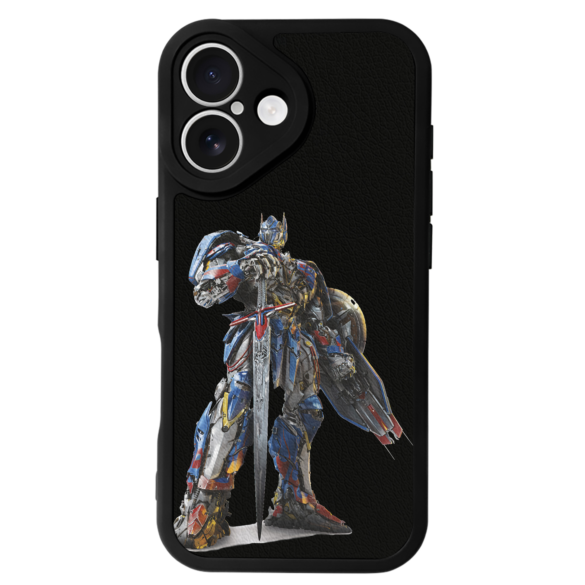 （画像用） Transformers トランスフォーマー 【iPhone 16シリーズ対応】シリコンスマホケース（レザー調） 材質：シリコン